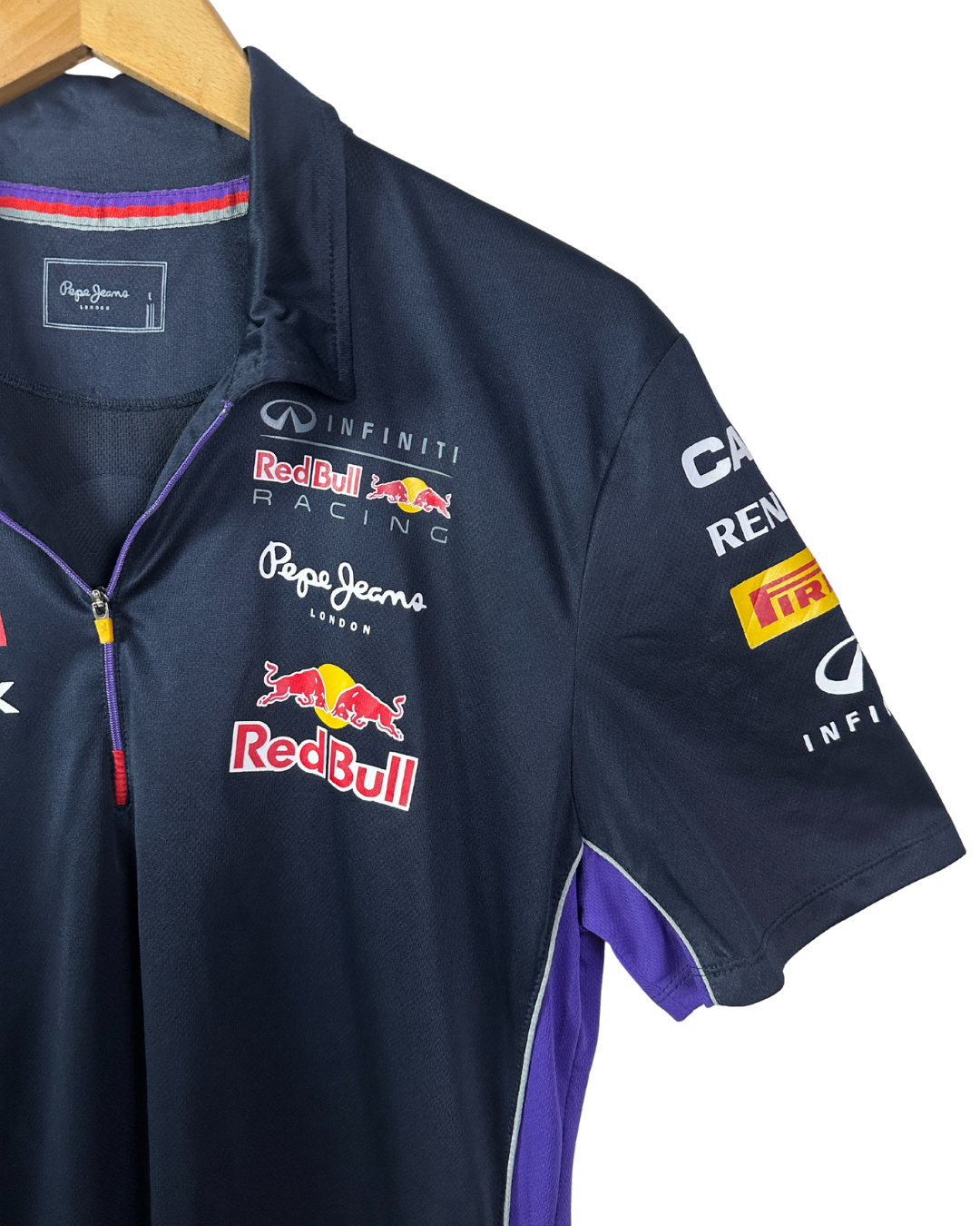 Pepe Jeans x Redbull Racing Quarter-Zip Polo Shirt Large