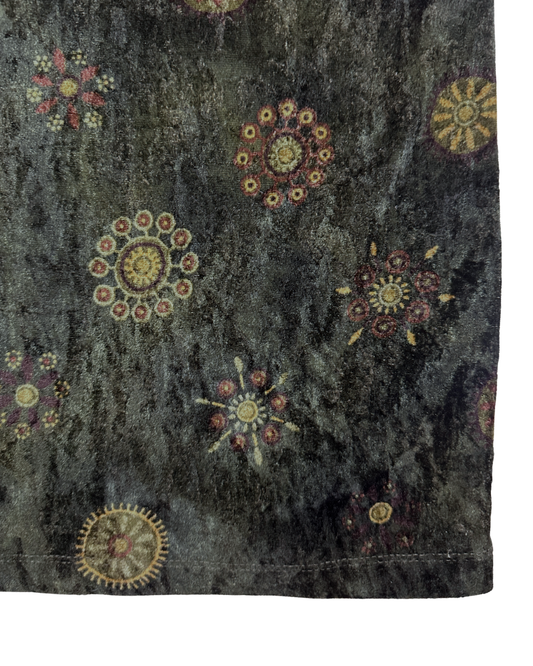 Vintage Noppies Nature Velvet Sunburst Knee-Length Skirt