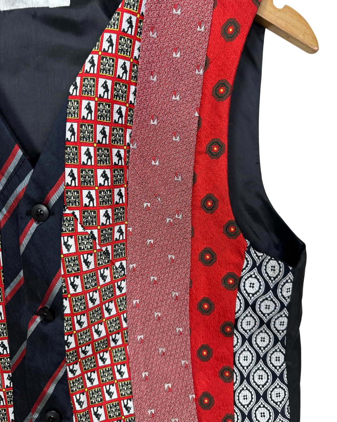 Retied Upcycled Neckties Vest - Small