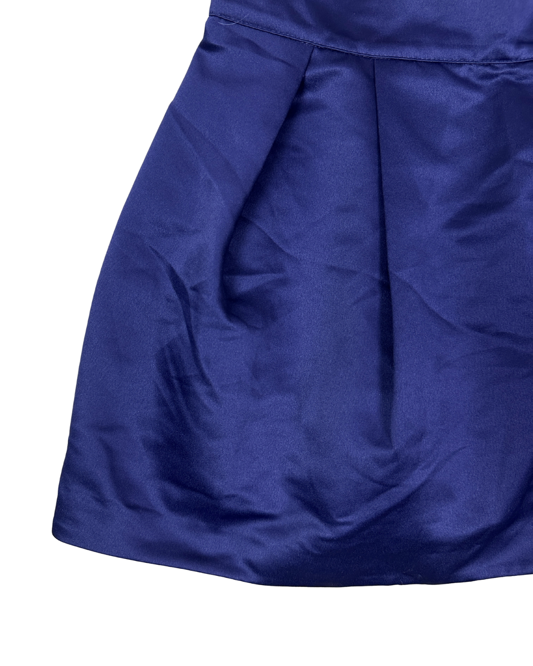 Pleated Satin Mini Skirt with Tulle Layers