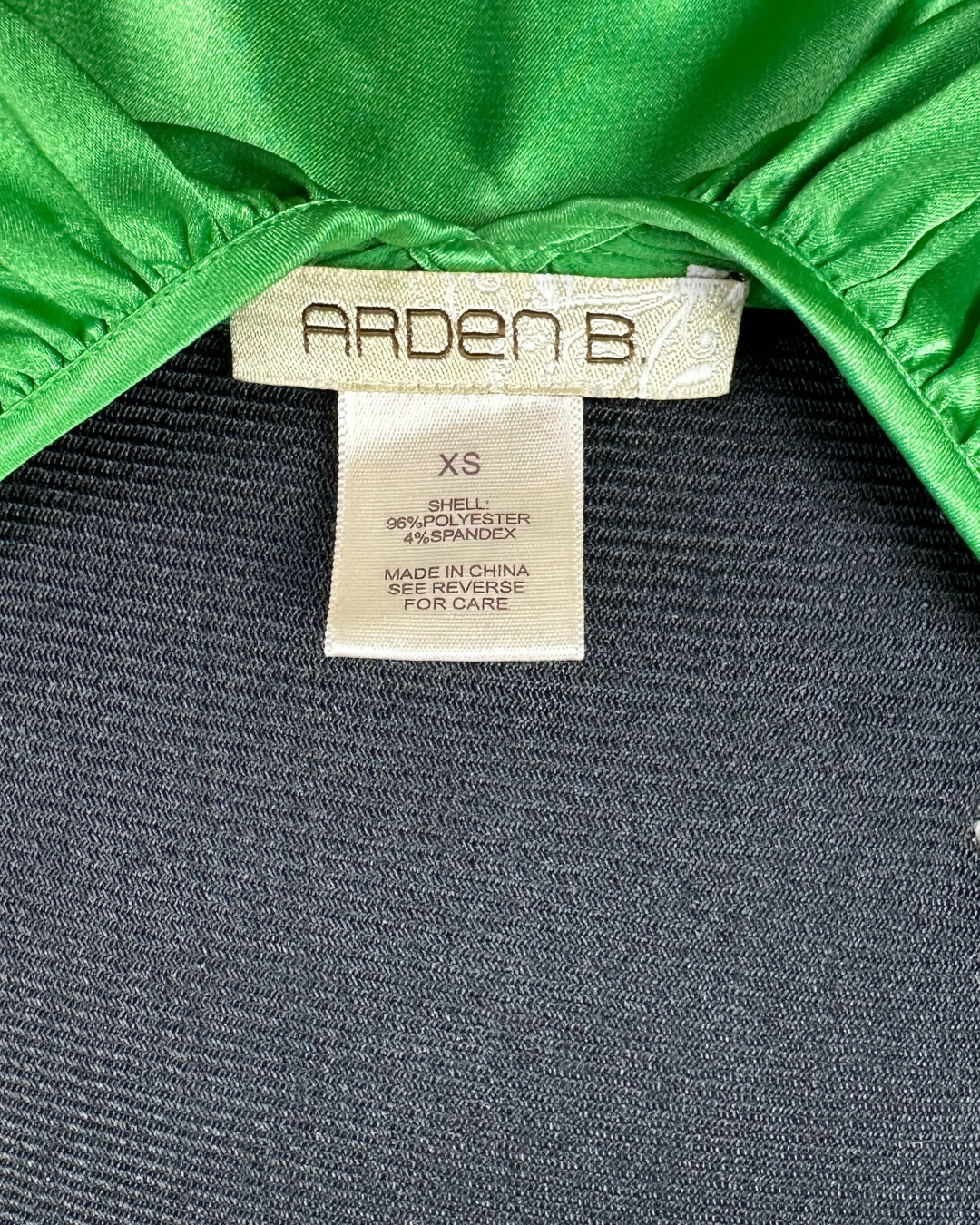 Arden B. Satin Ruffle Top XS