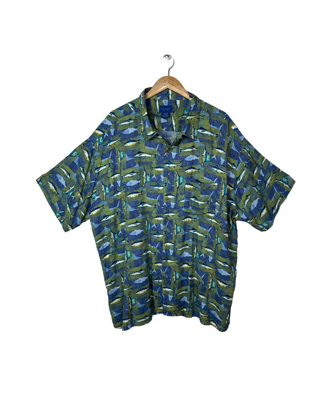 Town craft Fish Pattern Shirt 3XL