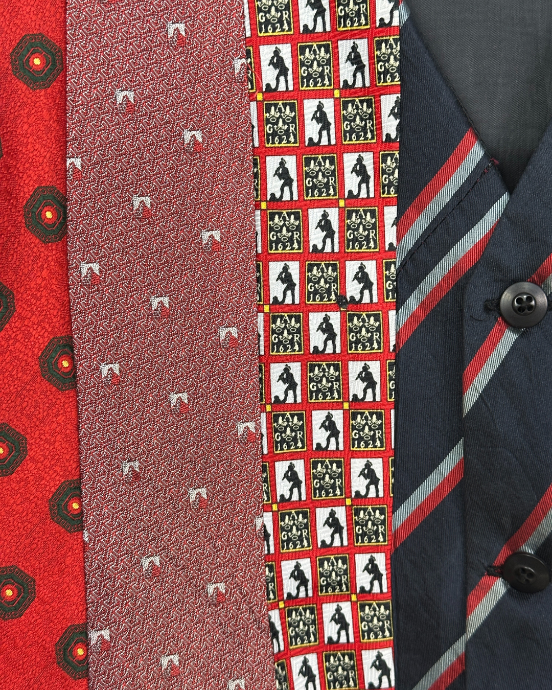 Retied Upcycled Neckties Vest - Small