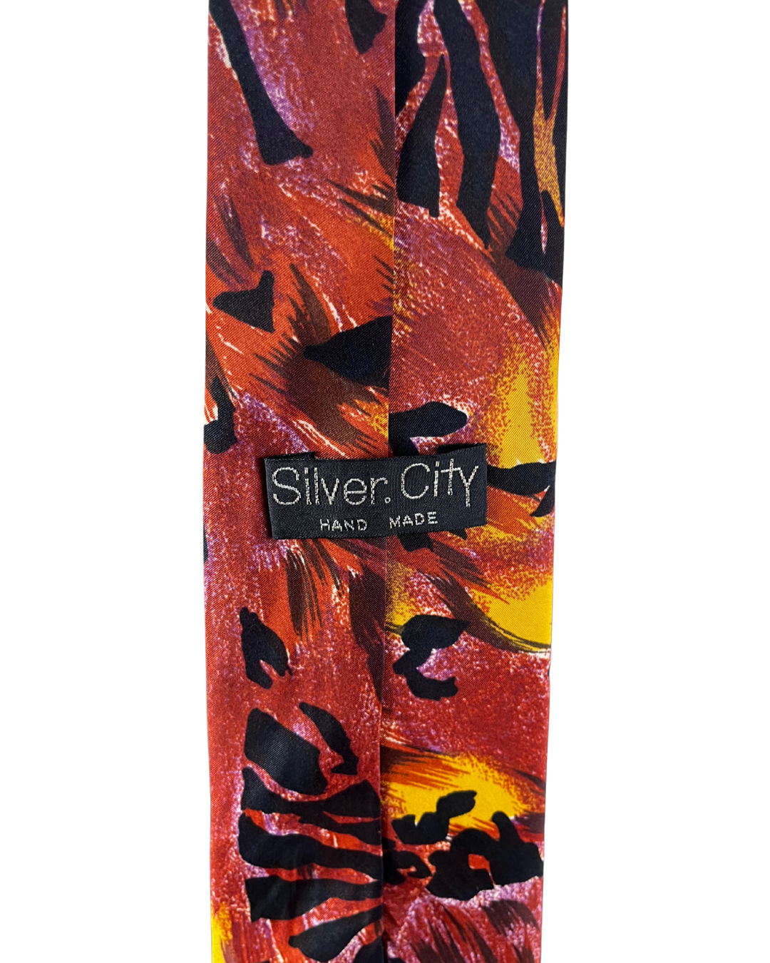 Silver City Leopard Print Necktie 9 cm