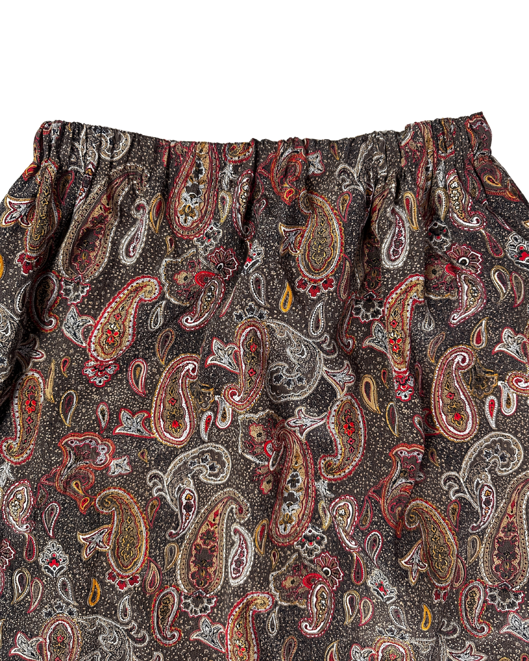 Vintage Paisley Print Skirt - UK 18