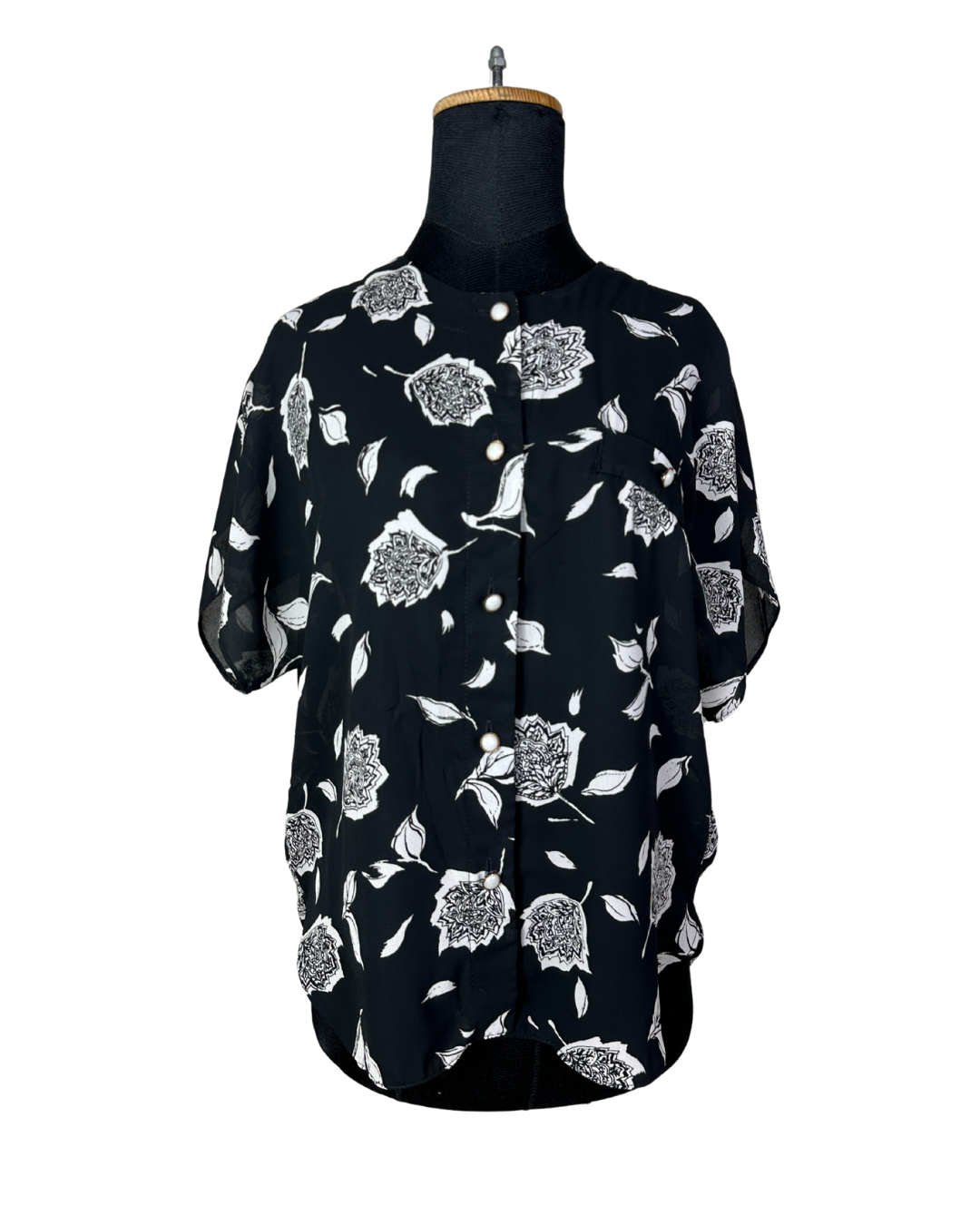 Vintage Canda Floral Women's Blouse