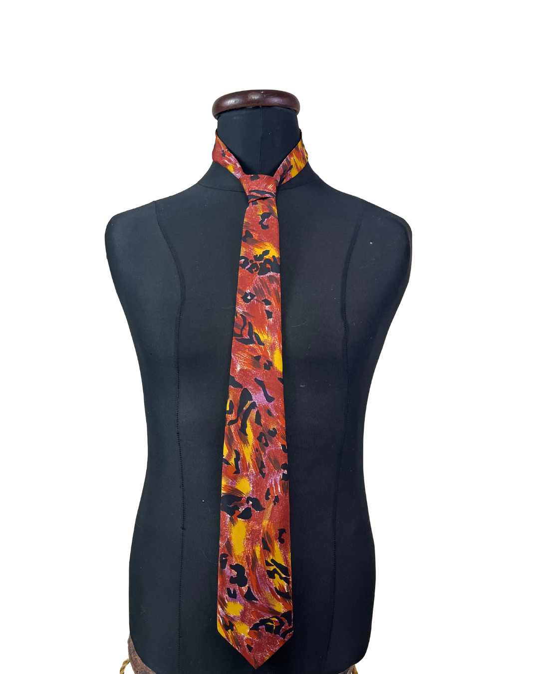 Silver City Leopard Print Necktie 9 cm