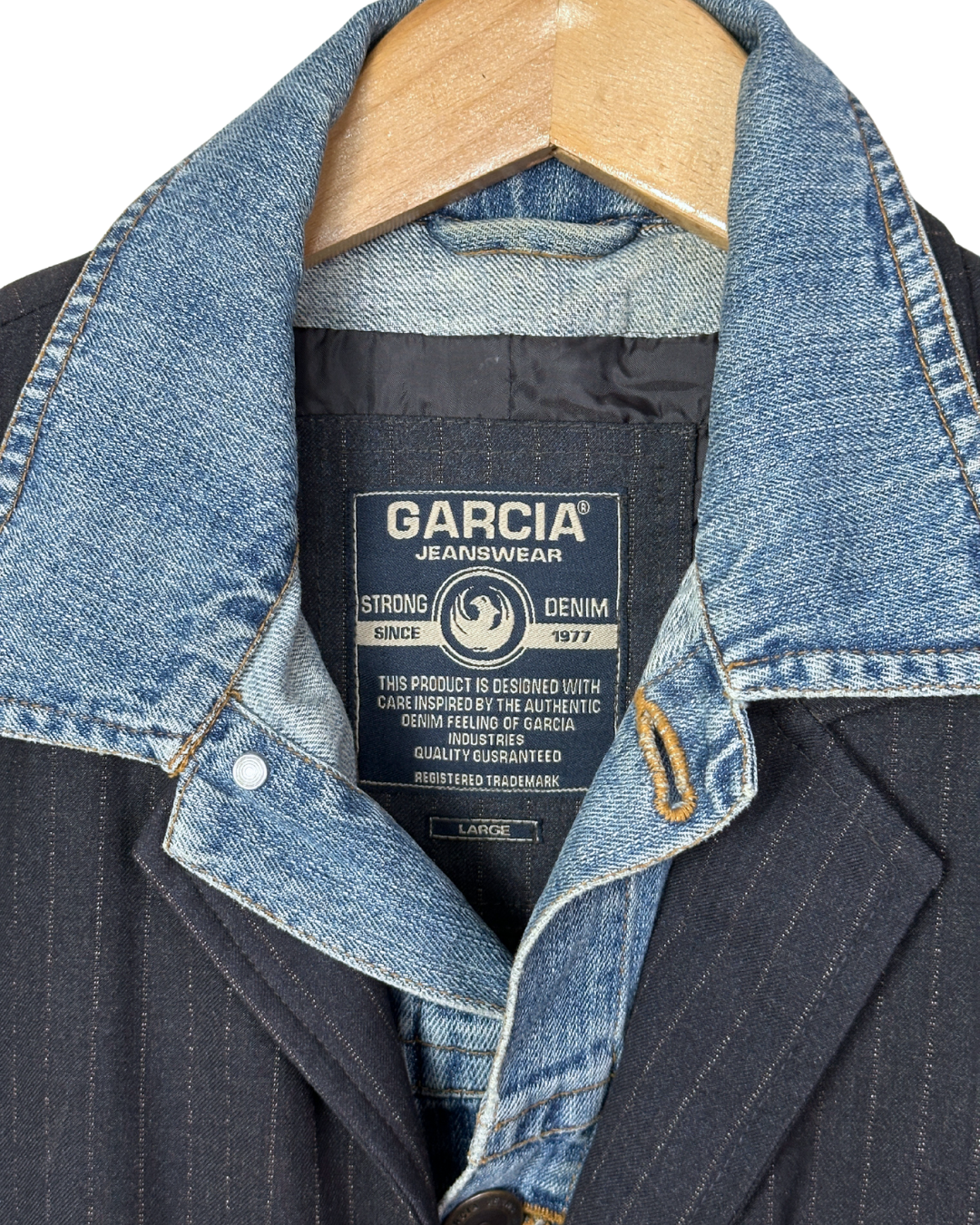 Garcia Jeanswear Hybrid Blazer with Denim Insert