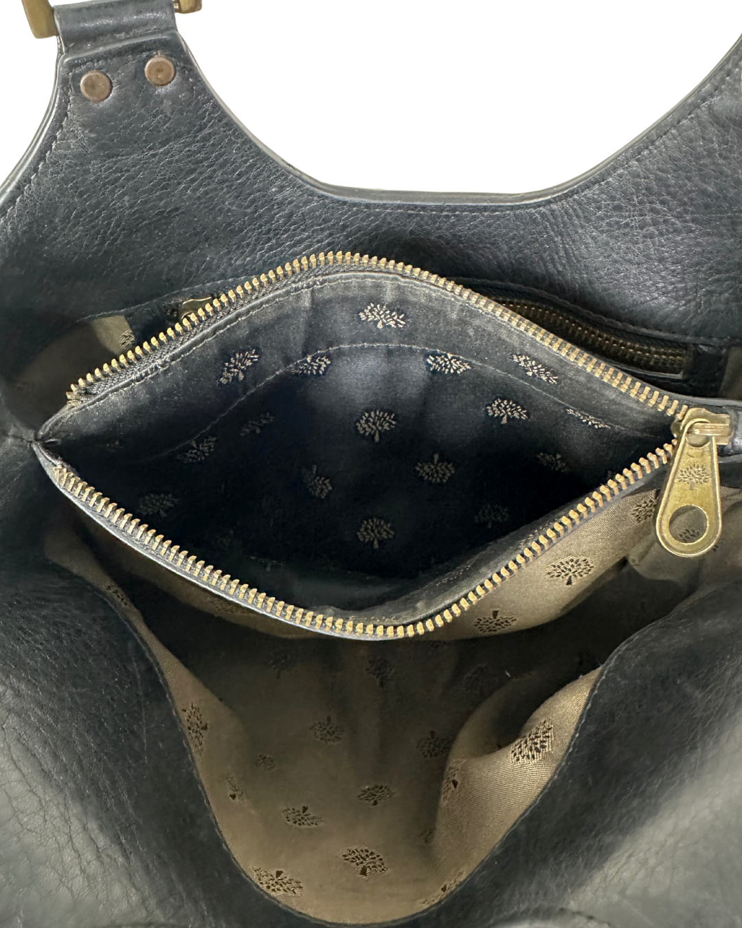 RARE Vintage Luxury Mulberry Roxanne Black Leather Shoulder Bag