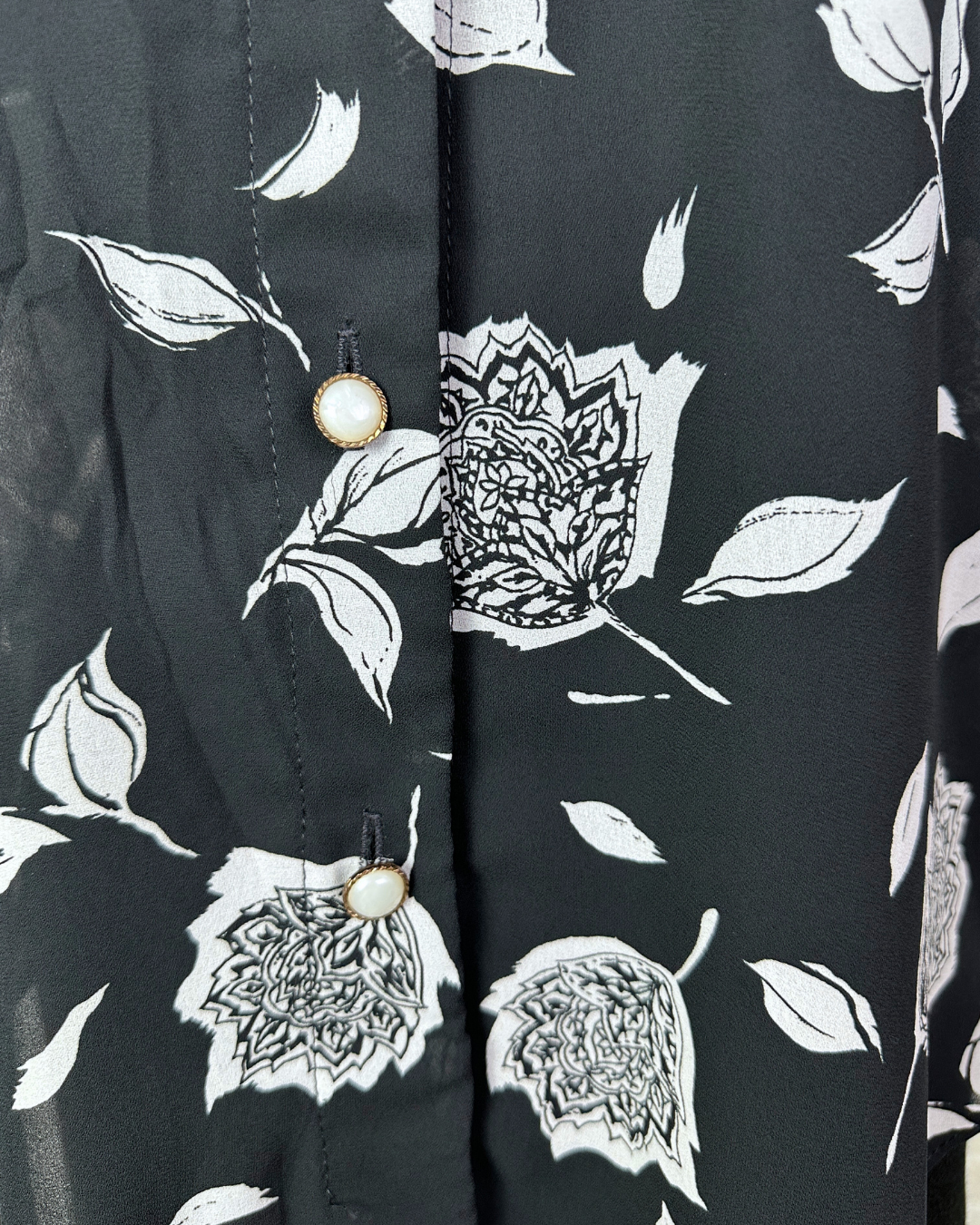 Vintage Canda Floral Women's Blouse