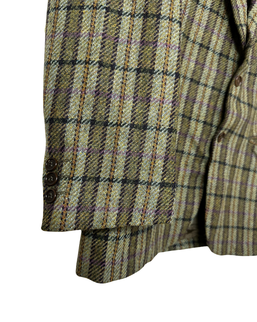 Vintage Profili Italiani Checkered Wool Blazer