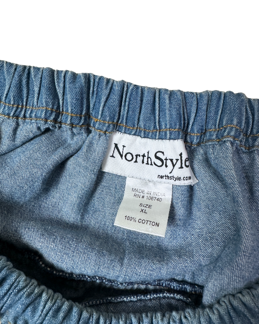 North Style Denim A-Line Midi Skirt - XL