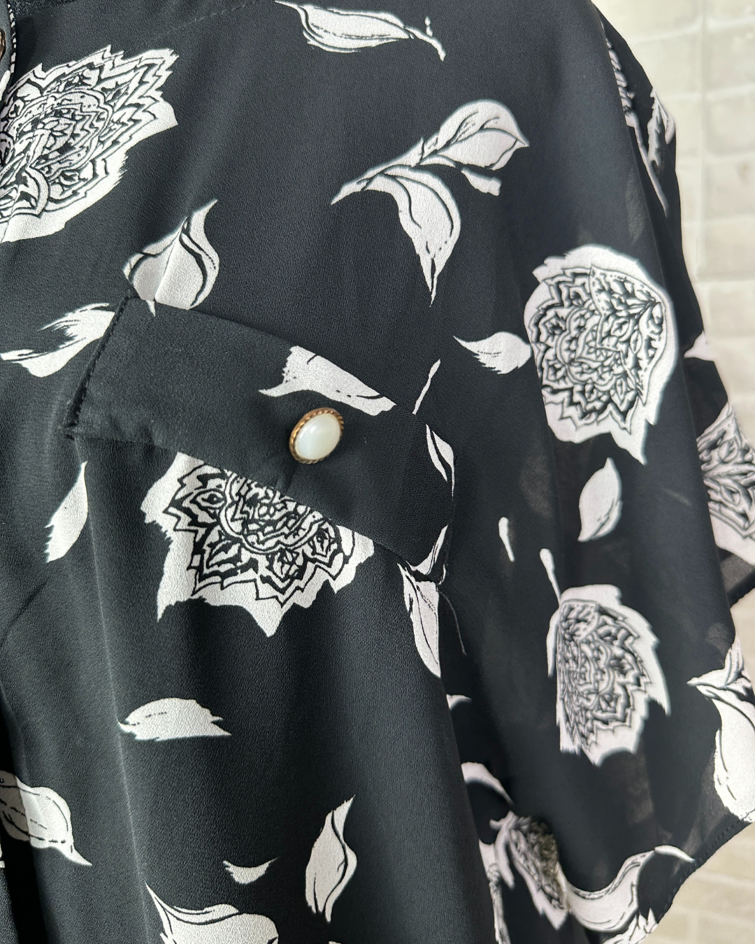 Vintage Canda Floral Women's Blouse