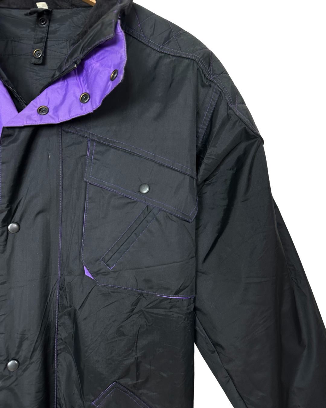 Nylon Moto Jacket Large