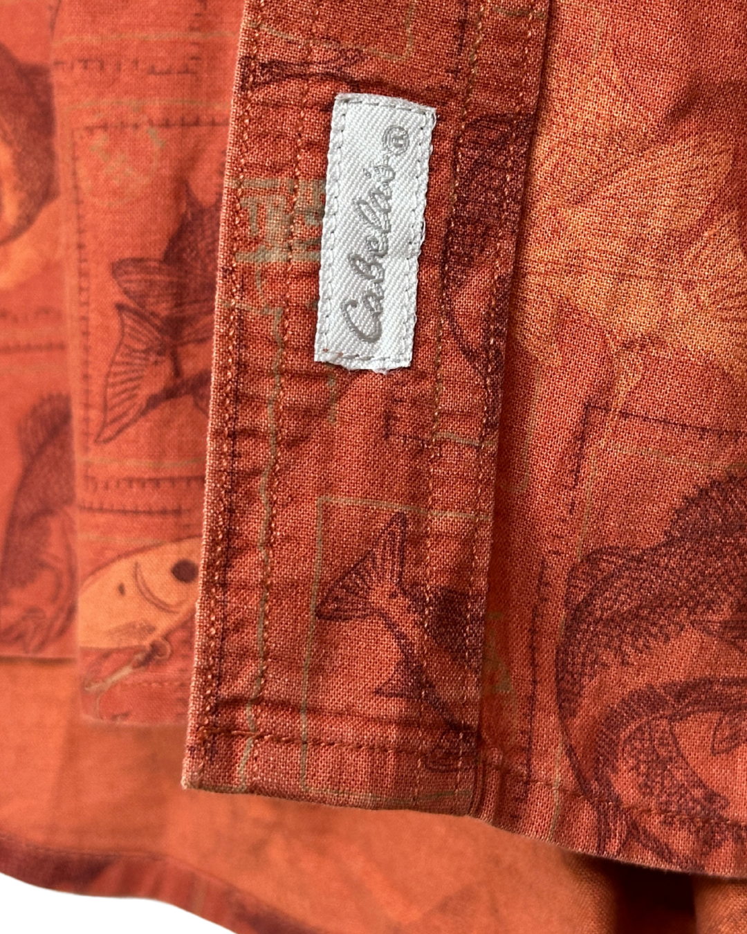 Cabela's Fish Print Shirt 3XL