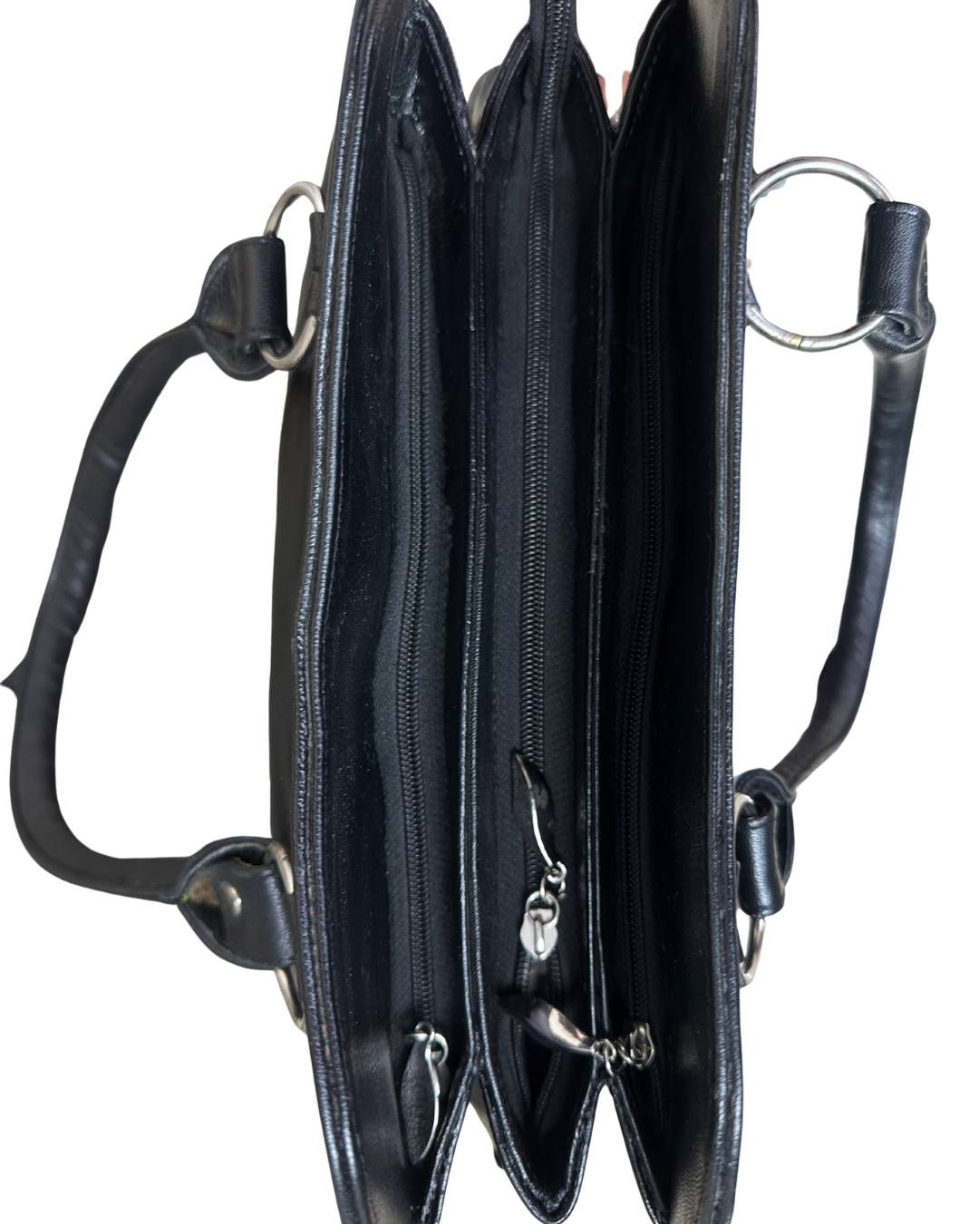 Vintage Black Quilted Genuine Leather Shoulder Bag