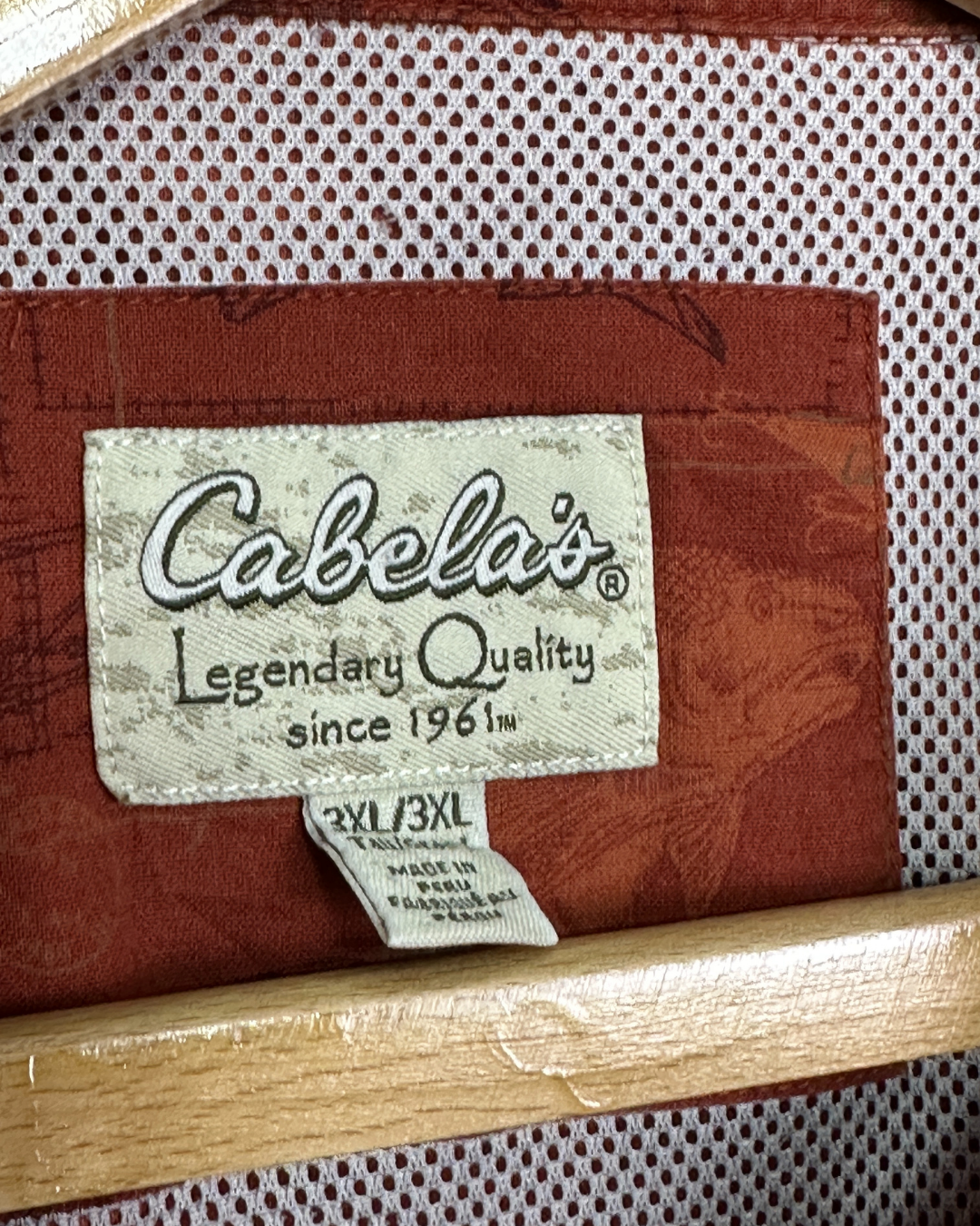 Cabela's Fish Print Shirt 3XL