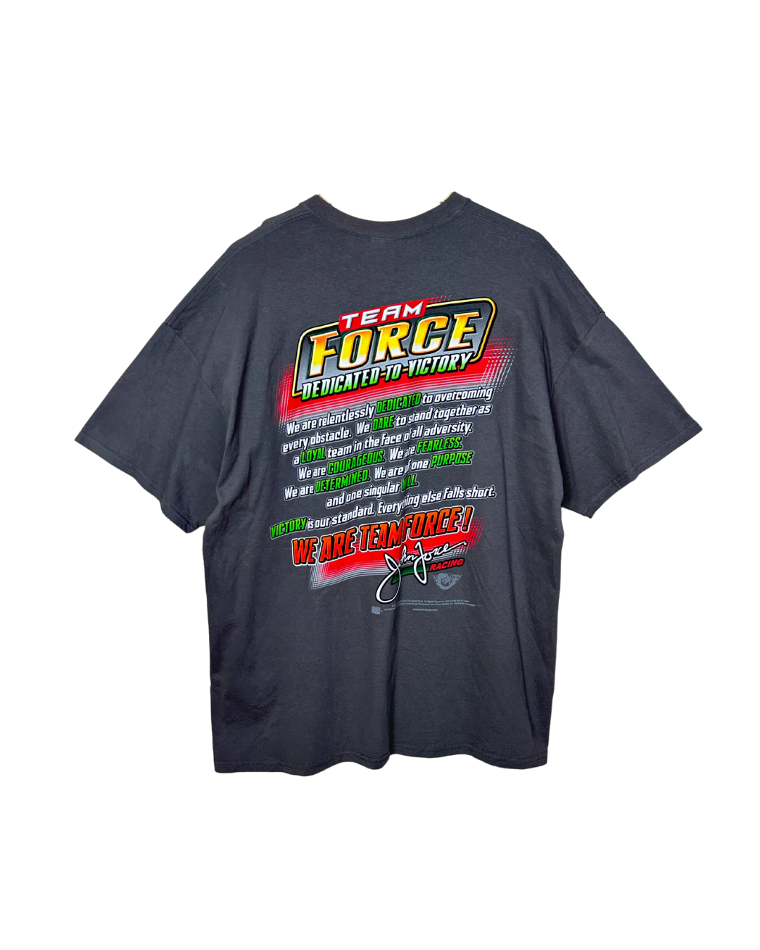 Vintage Team Force NHRA Drag Racing T-Shirt 2XL