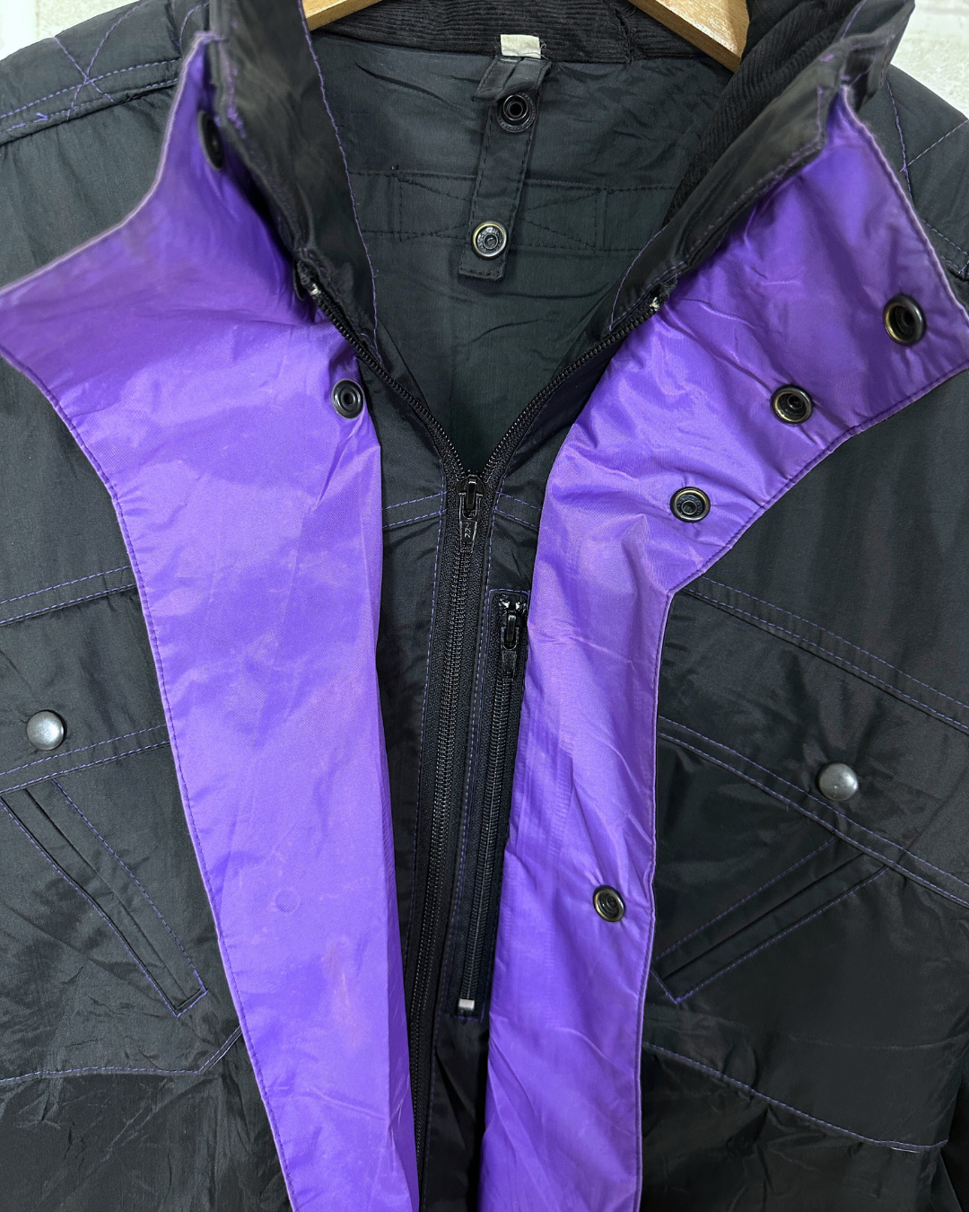 Nylon Moto Jacket Large