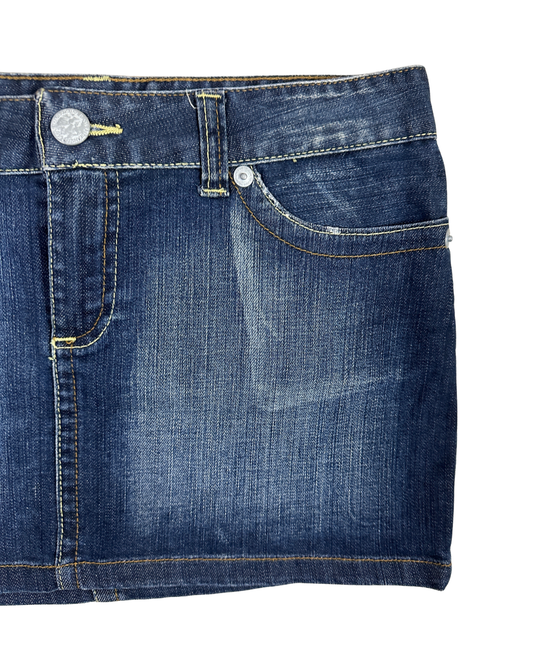 TRF Jeans Denim Micro-Mini Skirt