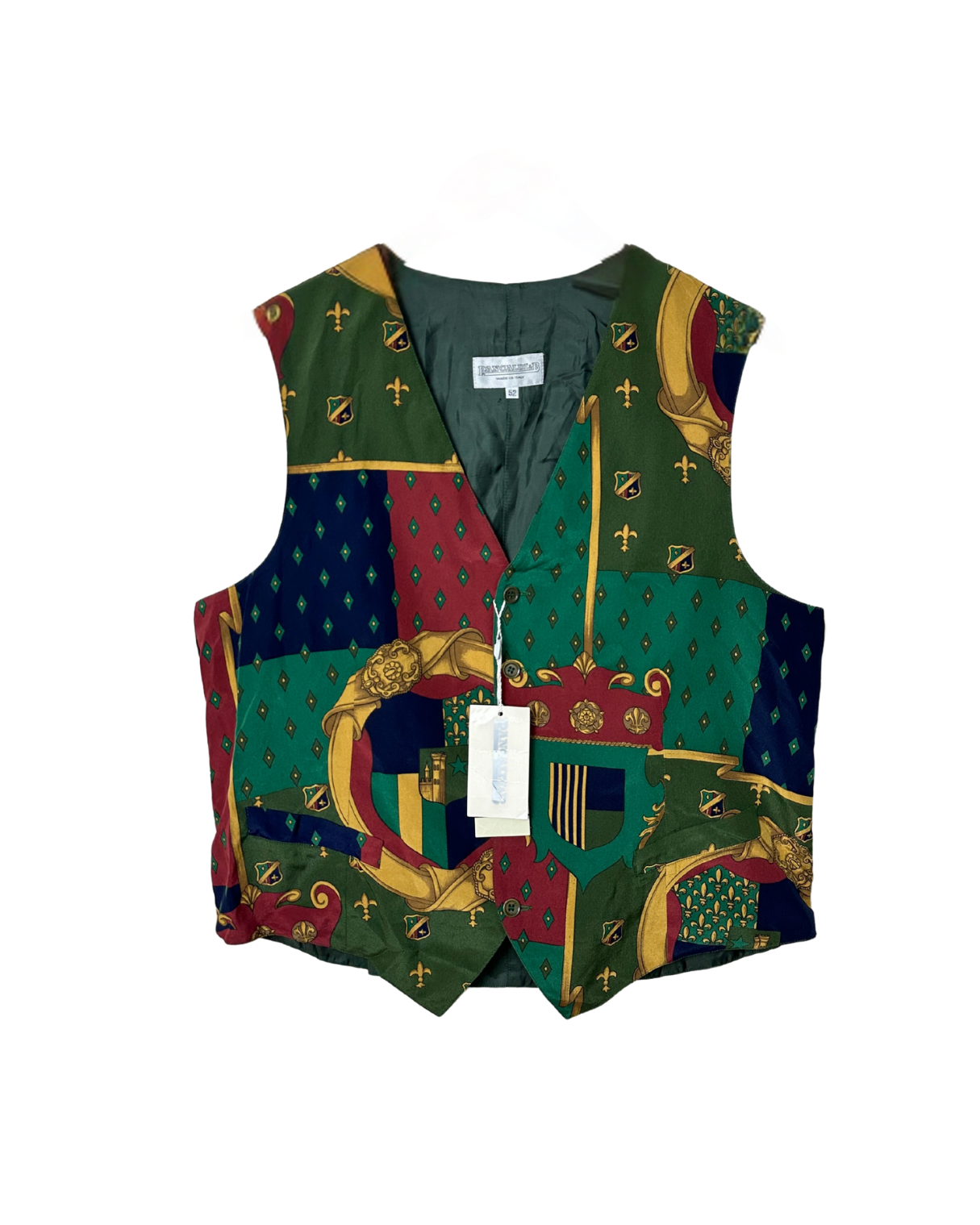 RARE Vintage 80's Deadstock Pure Silk Pancaldi & B. Vest
