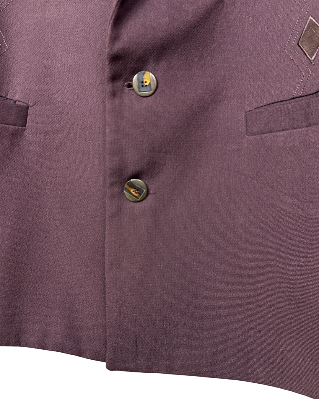 Vintage 80s Italian Blazer with Embroidered Details – Raybest Uomo