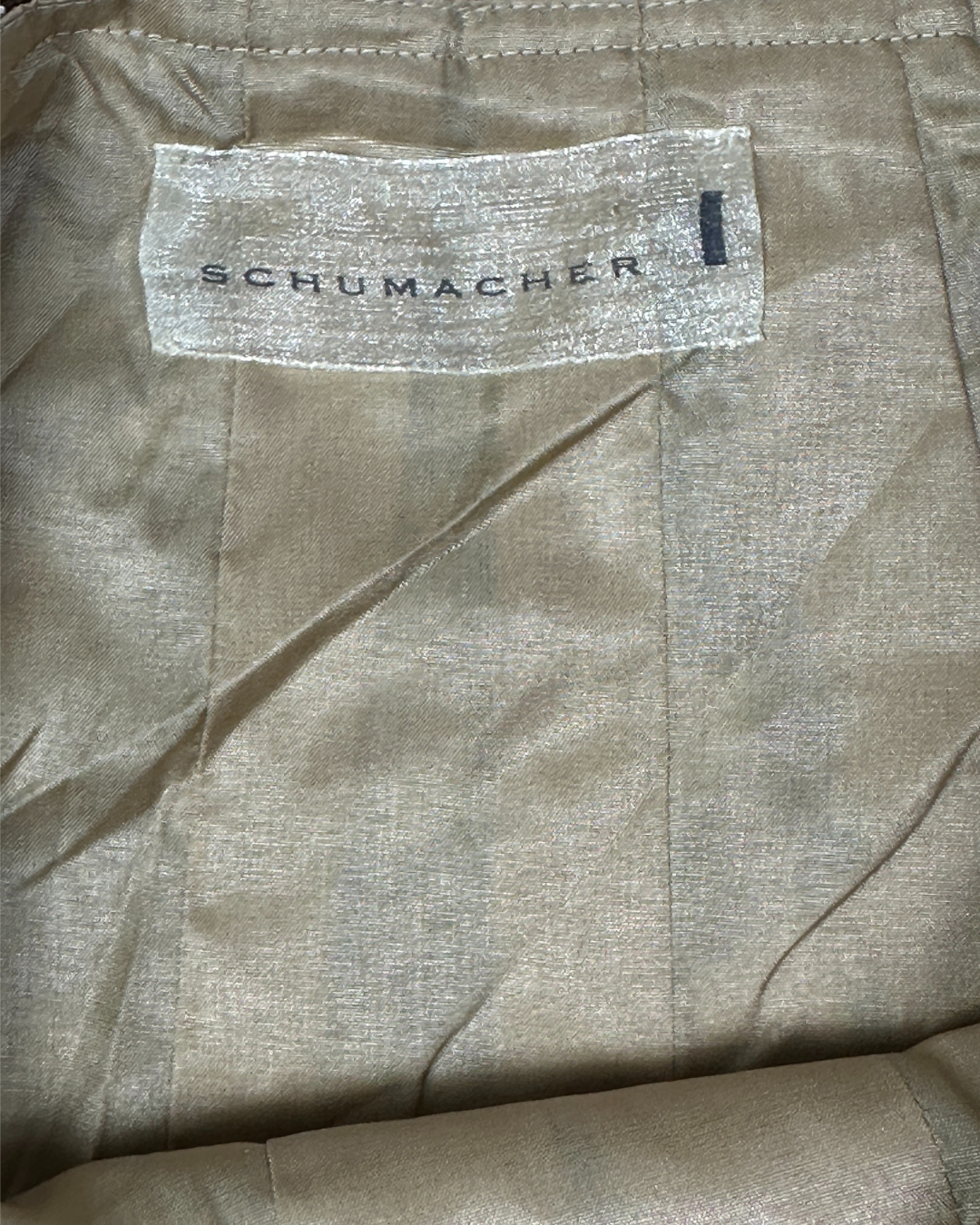 Vintage Schumacher Baroque Print Skirt With Sequins Detail