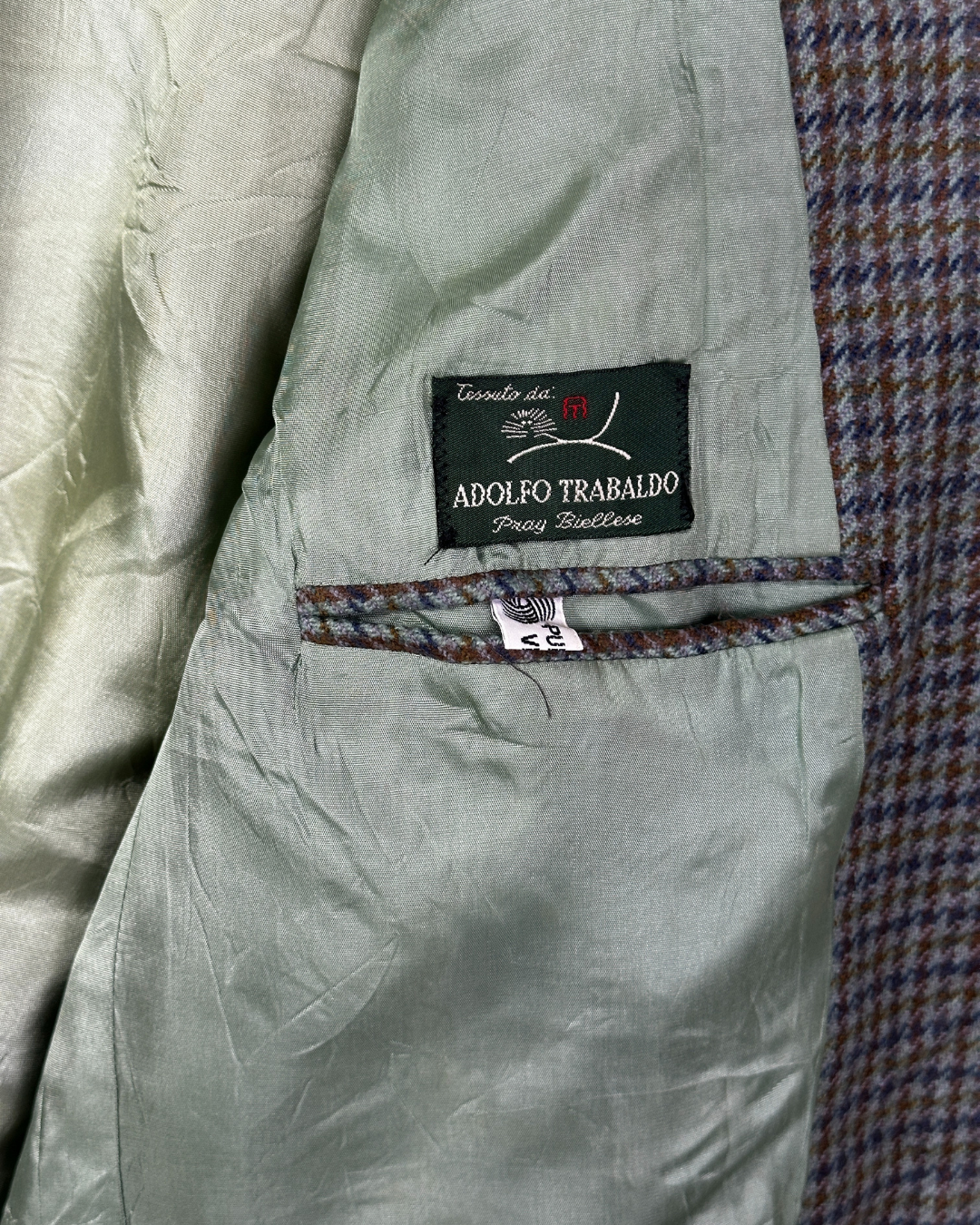 Vintage Sartoria Lord Checkered Wool Blazer - 52