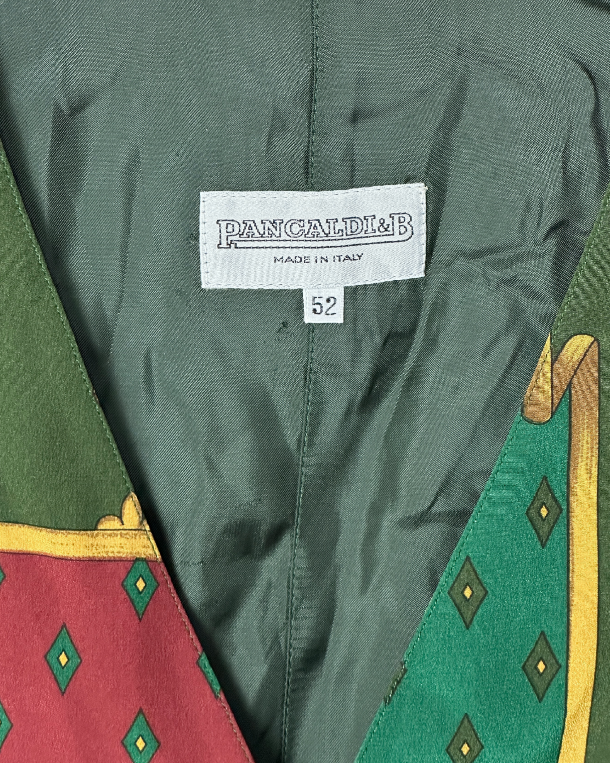 RARE Vintage 80's Deadstock Pure Silk Pancaldi & B. Vest
