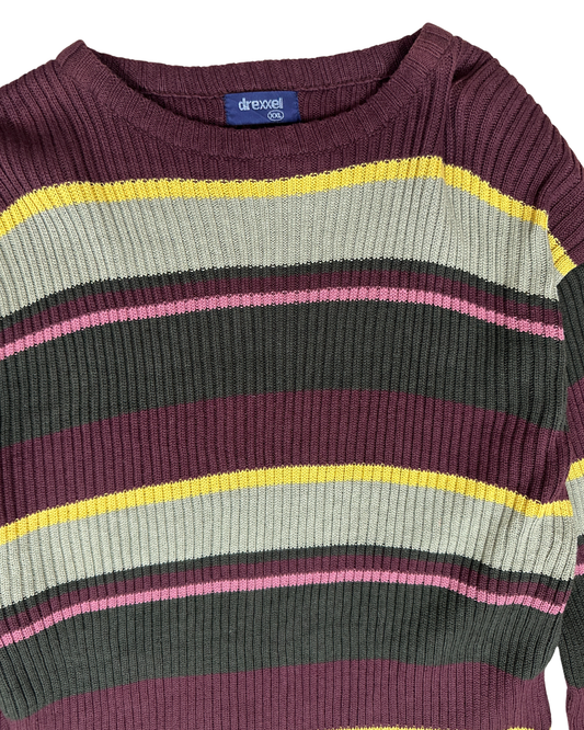 Drexxel Striped Sweater 2XL