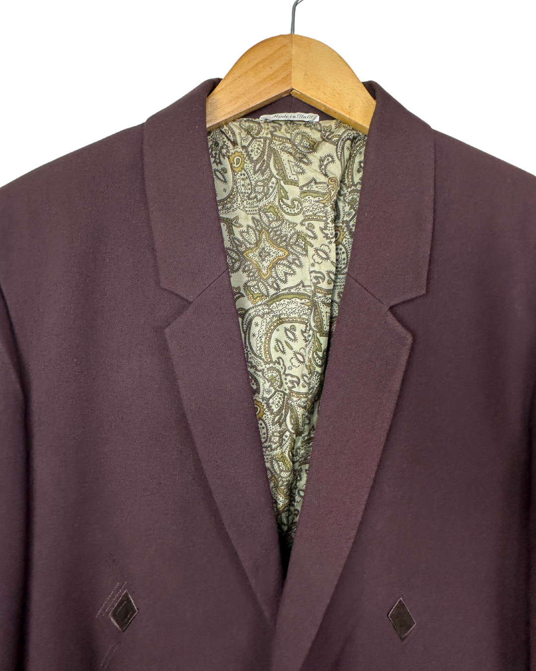 Vintage 80s Italian Blazer with Embroidered Details – Raybest Uomo