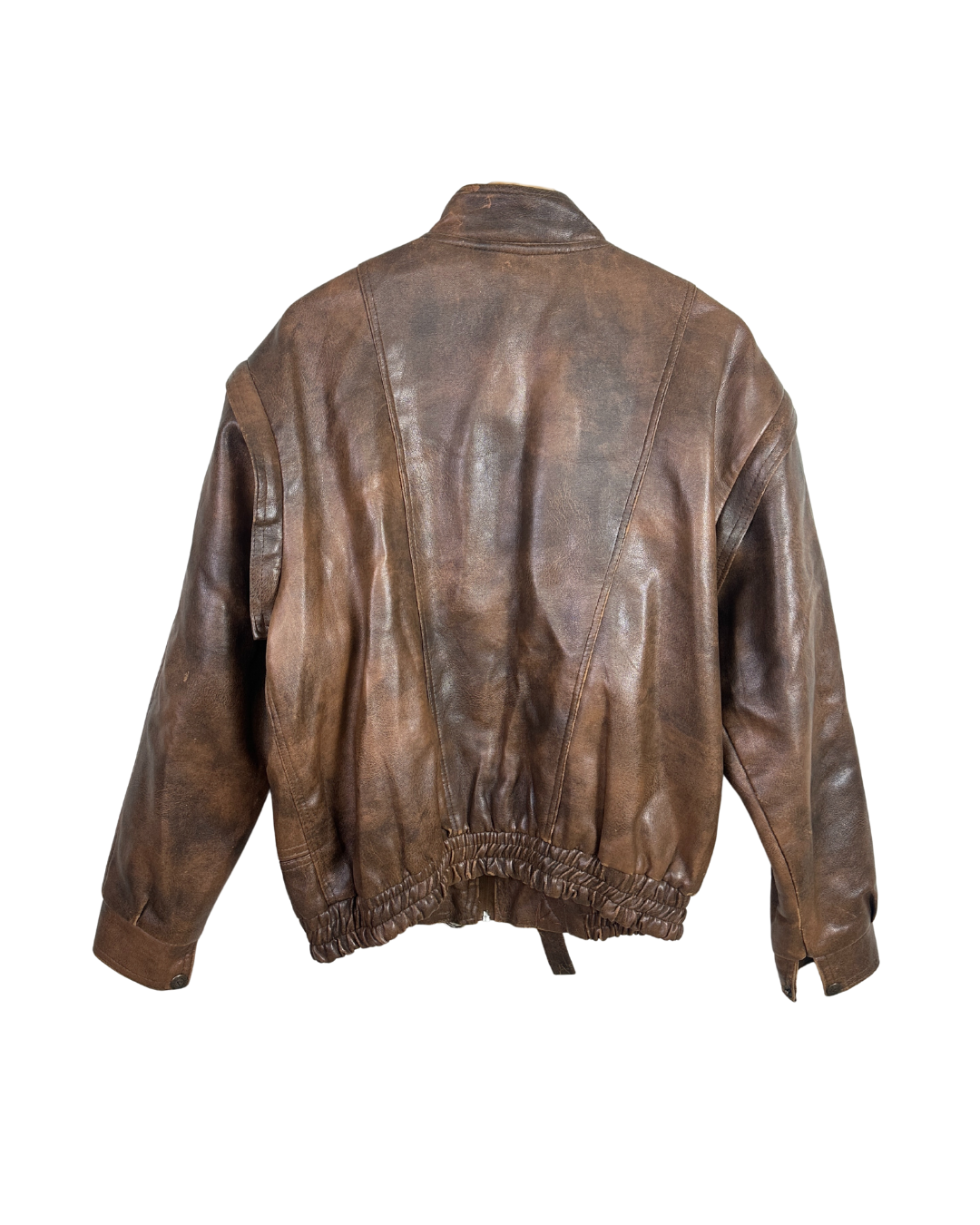 Vintage Convertible 2-in-1 Genuine Leather Jacket & Vest