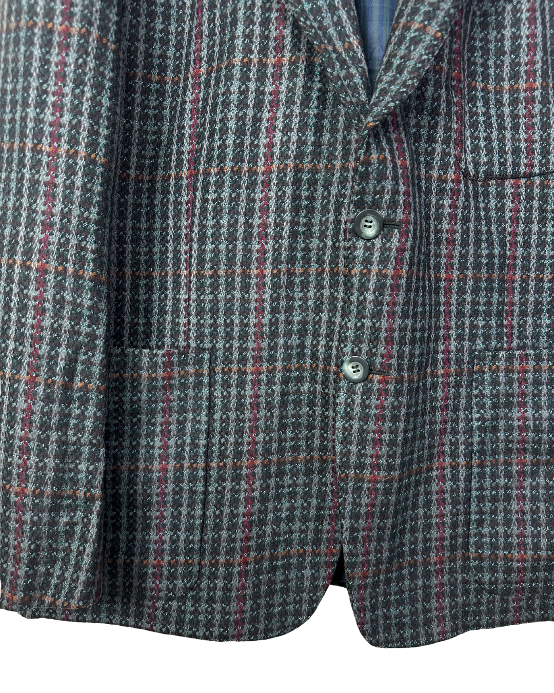 Vintage Facis Pure Virgin Woo lCheckered Blazer