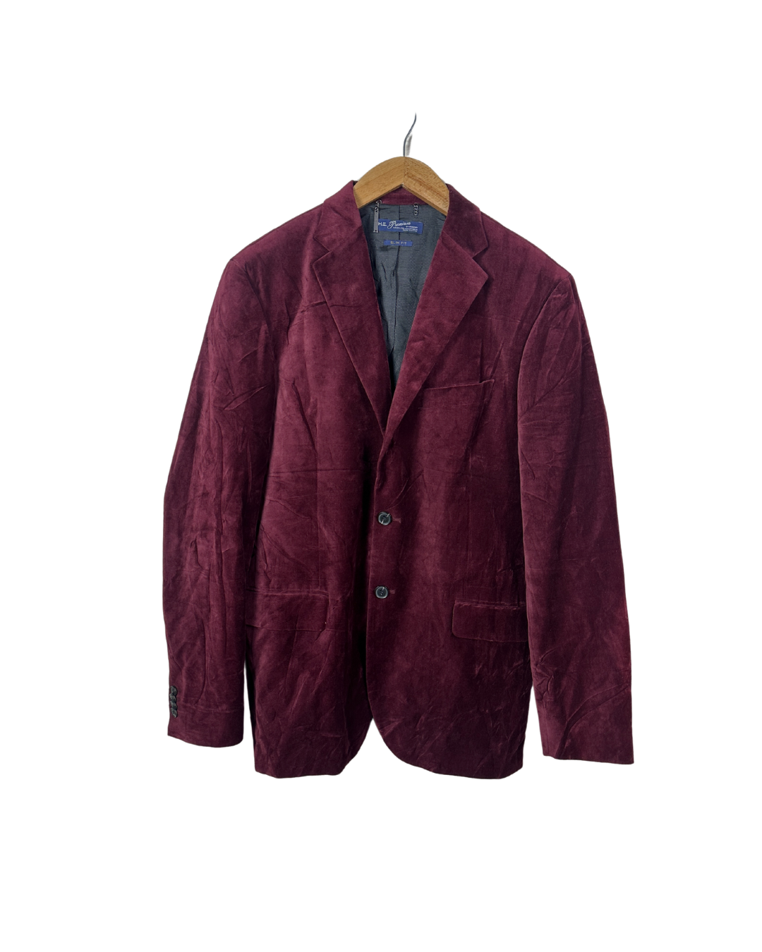 H.E. Premium by Mango Men's Slim Fit Velvet Blazer 54