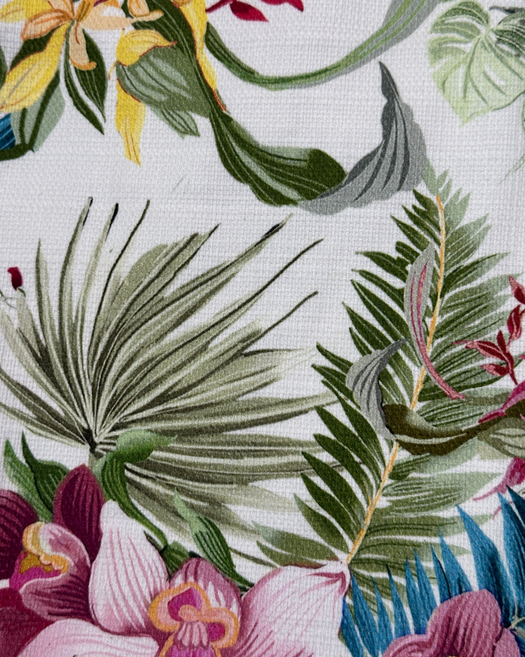 Tropical Floral Print Pencil Skirt