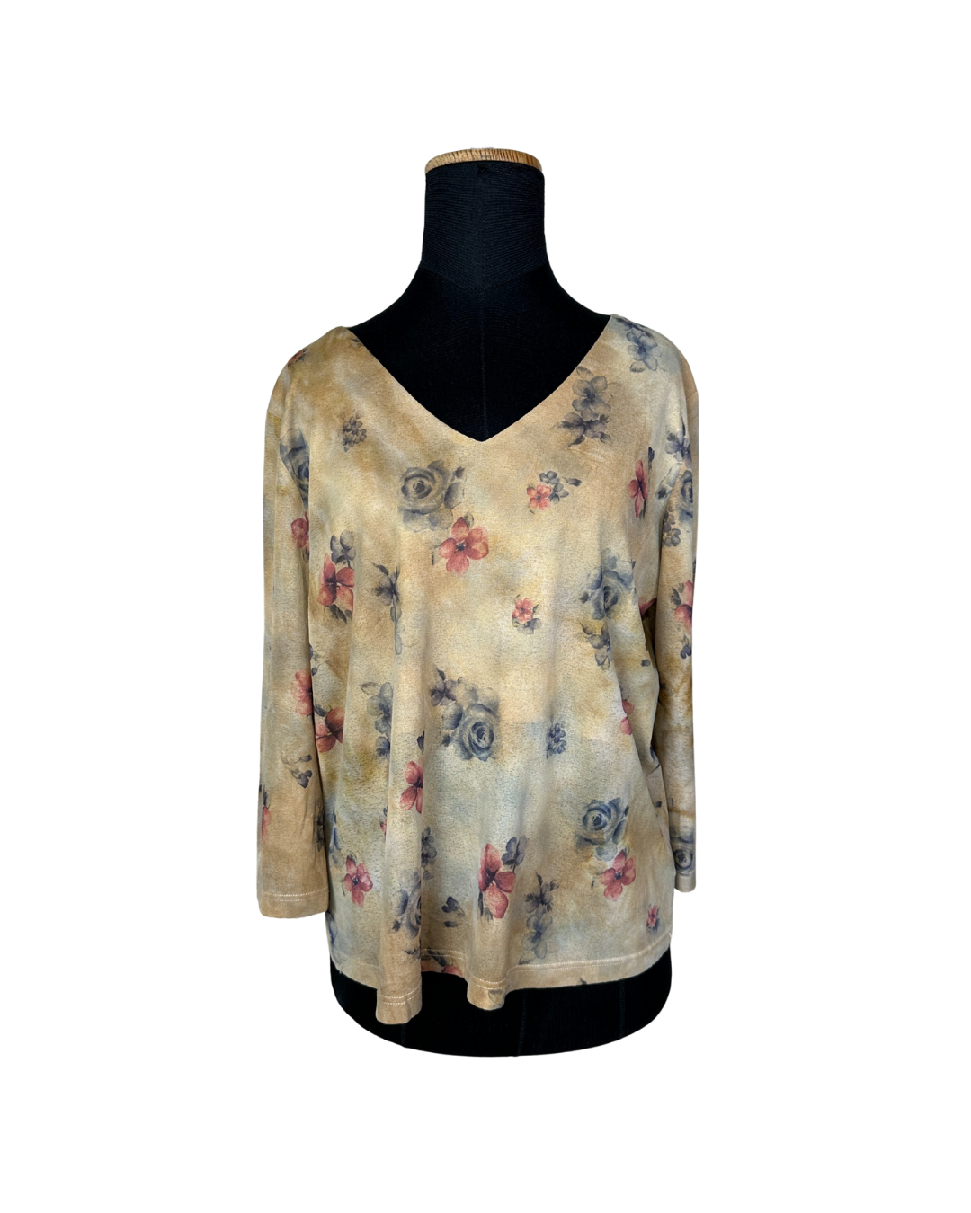 Vintage Floral Women's Top XL