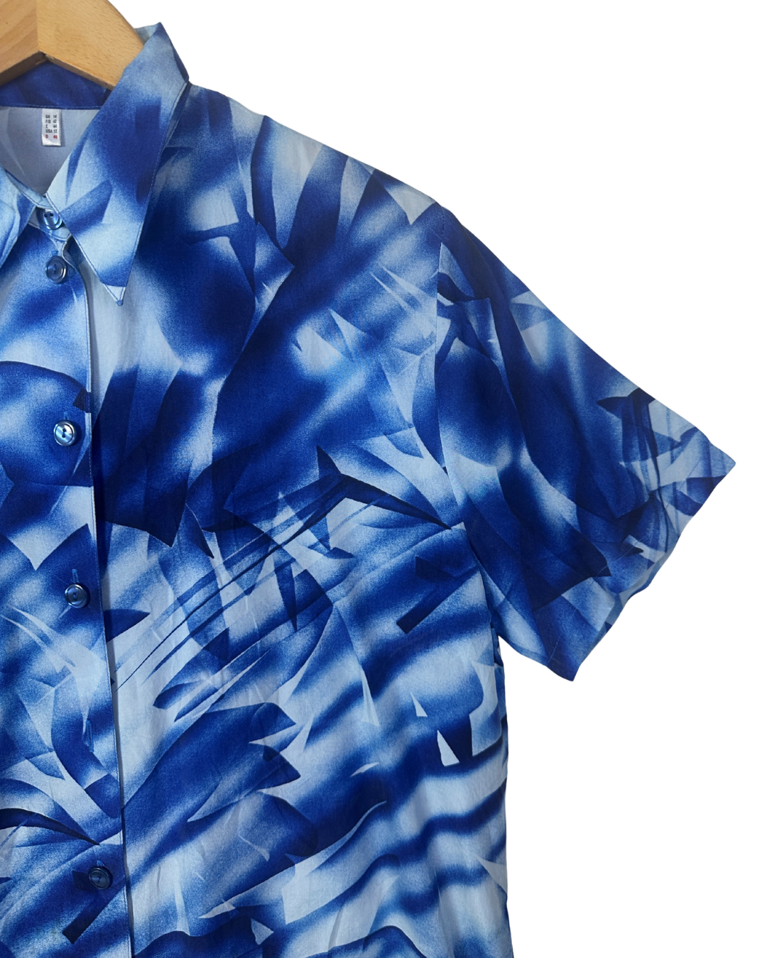 Vintage Abstract Print Shirt Large