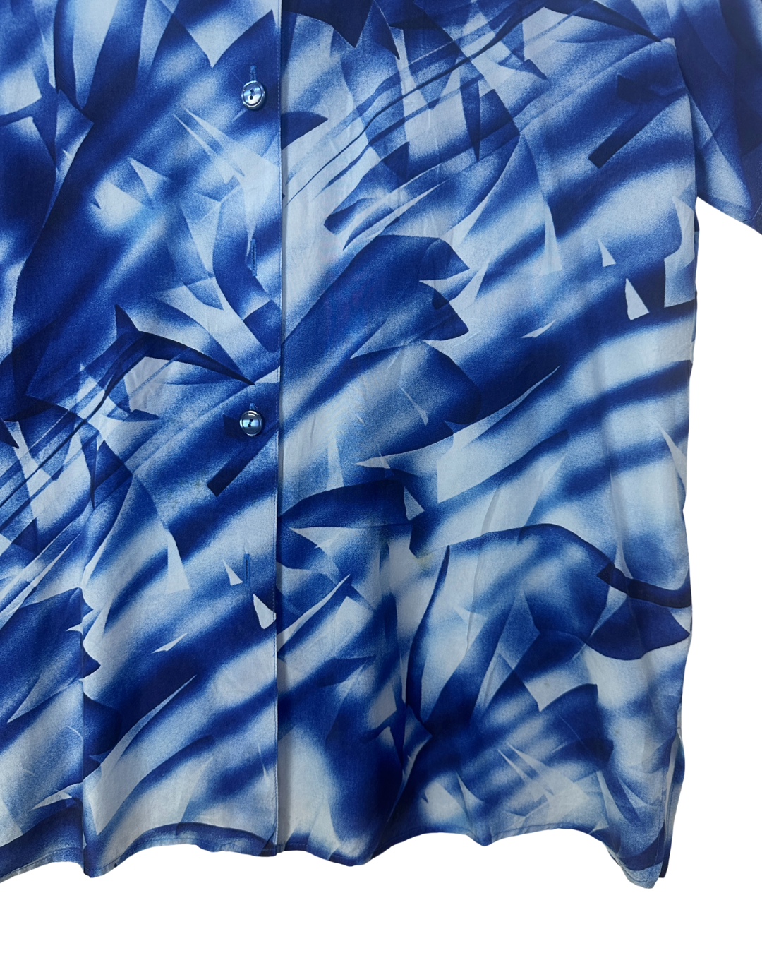 Vintage Abstract Print Shirt Large