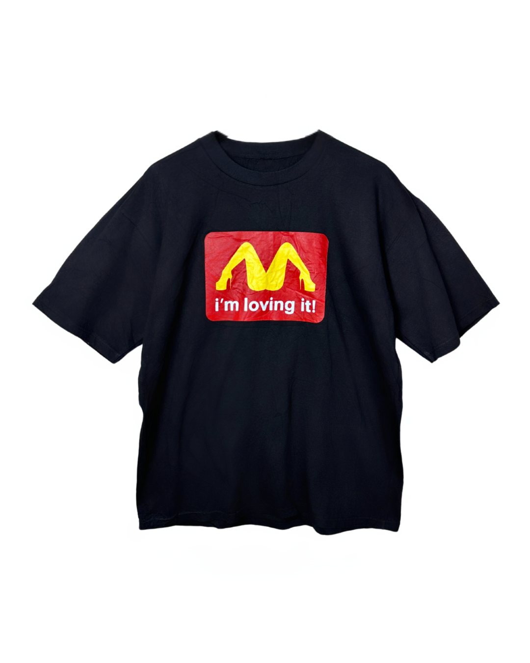 Parody “I’m Loving It” Black Tee XL