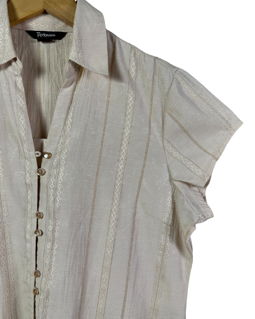 Vintage Embroidered Rockmano Blouse - UK 14