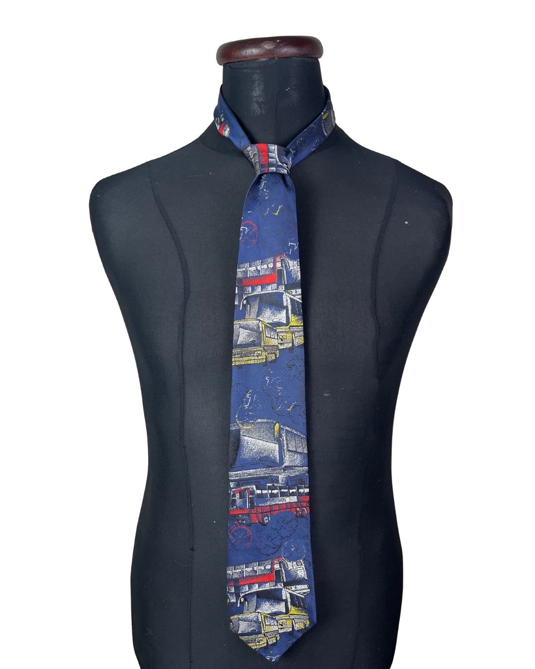 Bus Pattern Necktie 9.5 cm