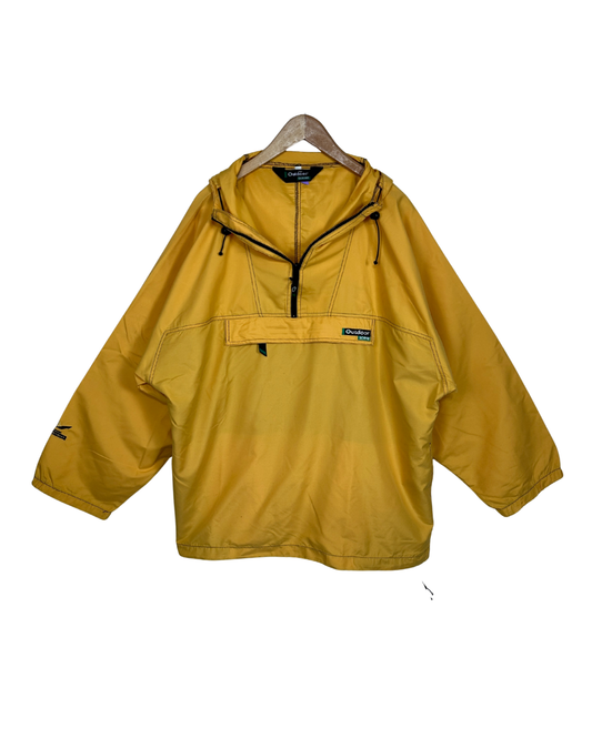 Outdoor Scene Half-Zip Hooded Jacket