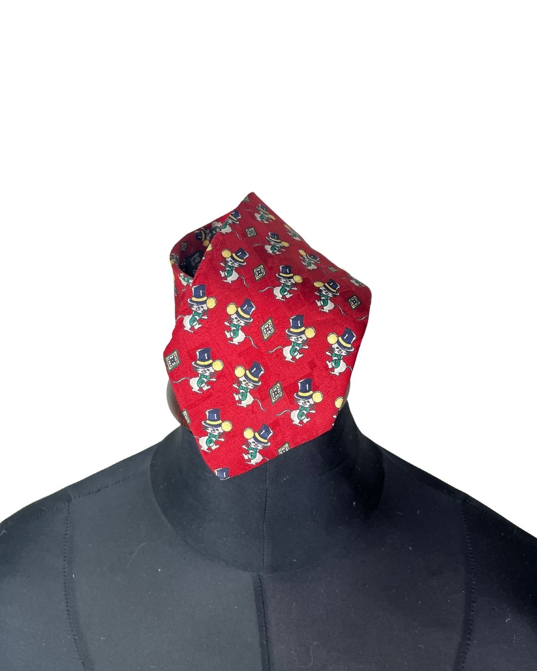 Pure Silk Mouse Pattern Necktie 9 cm