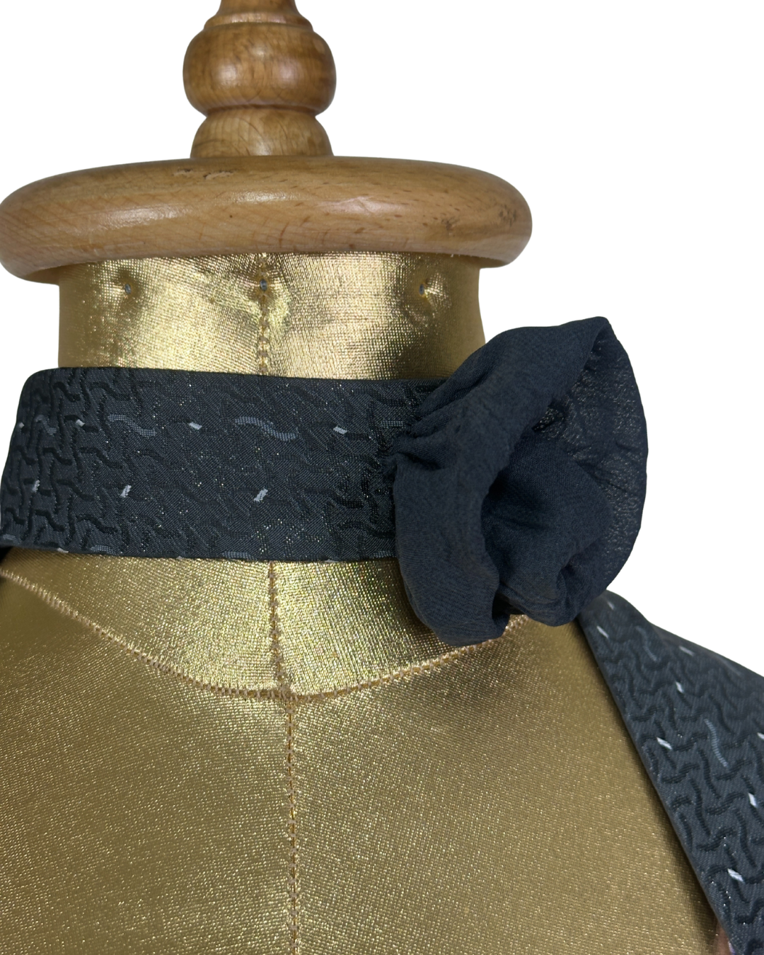 Handmade Upcycled Tie Vest Top with Choker