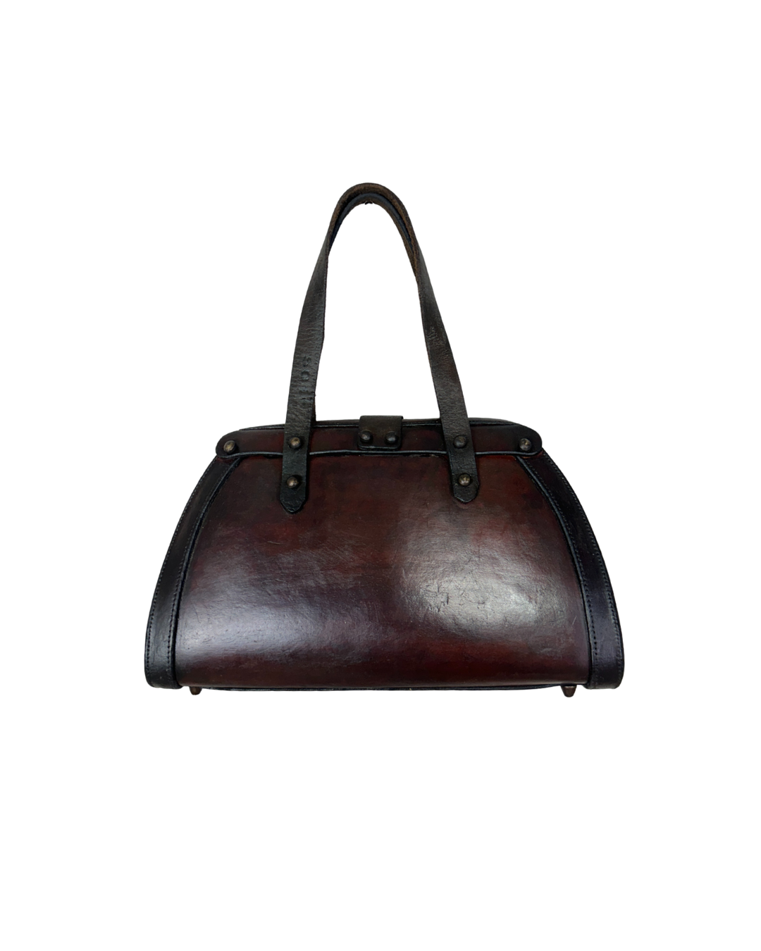 RARE Vintage 1960s John Romain Genuine Leather Bag Satchel
