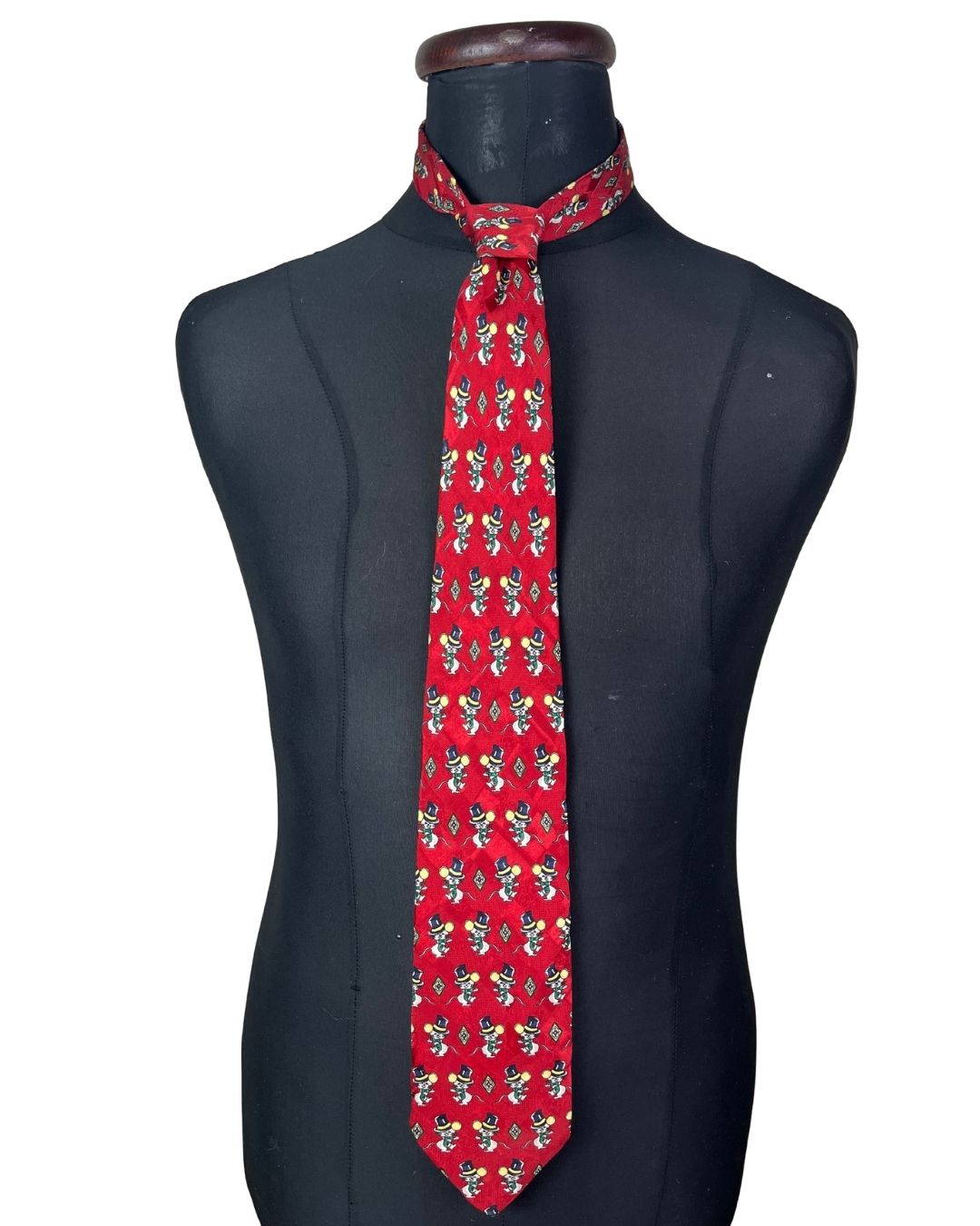 Pure Silk Mouse Pattern Necktie 9 cm