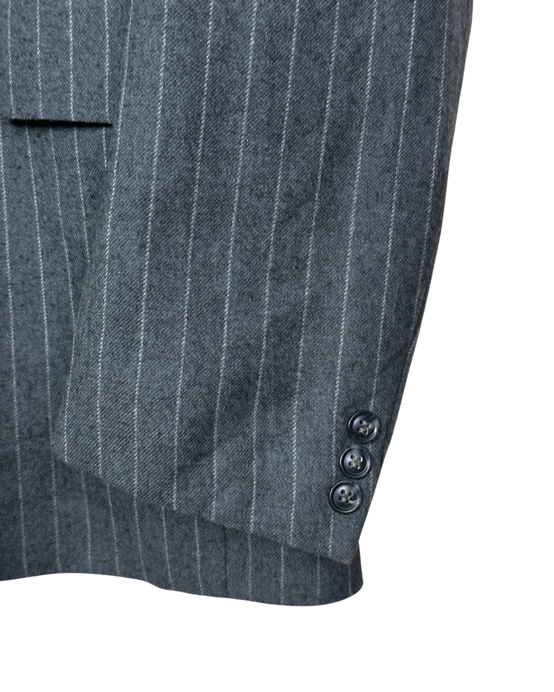 Vintage Double-breasted Wool-Blend Blazer 50