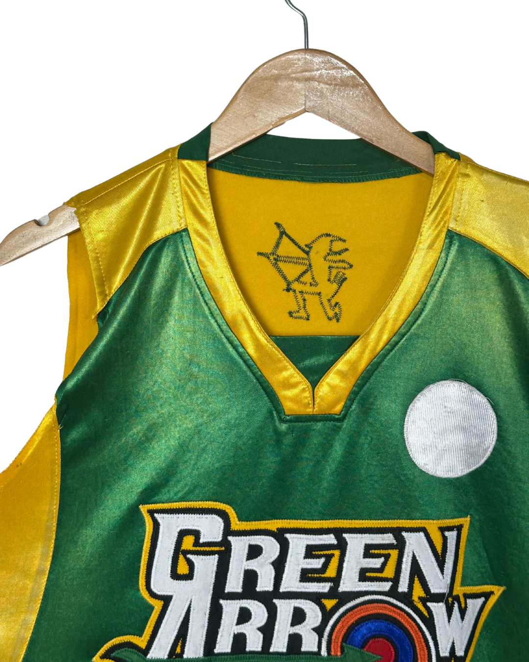 Green Arrow Villanueva Satin Basketball Jersey 2XL