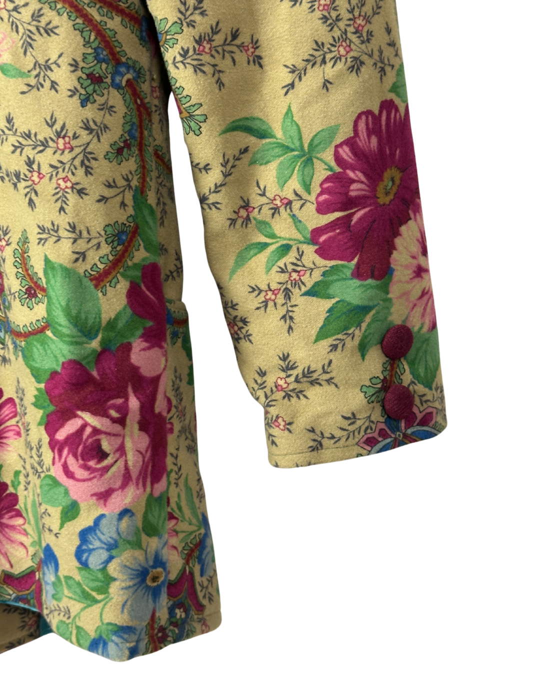 Vintage Floral Women's Double-Breasted Blazer