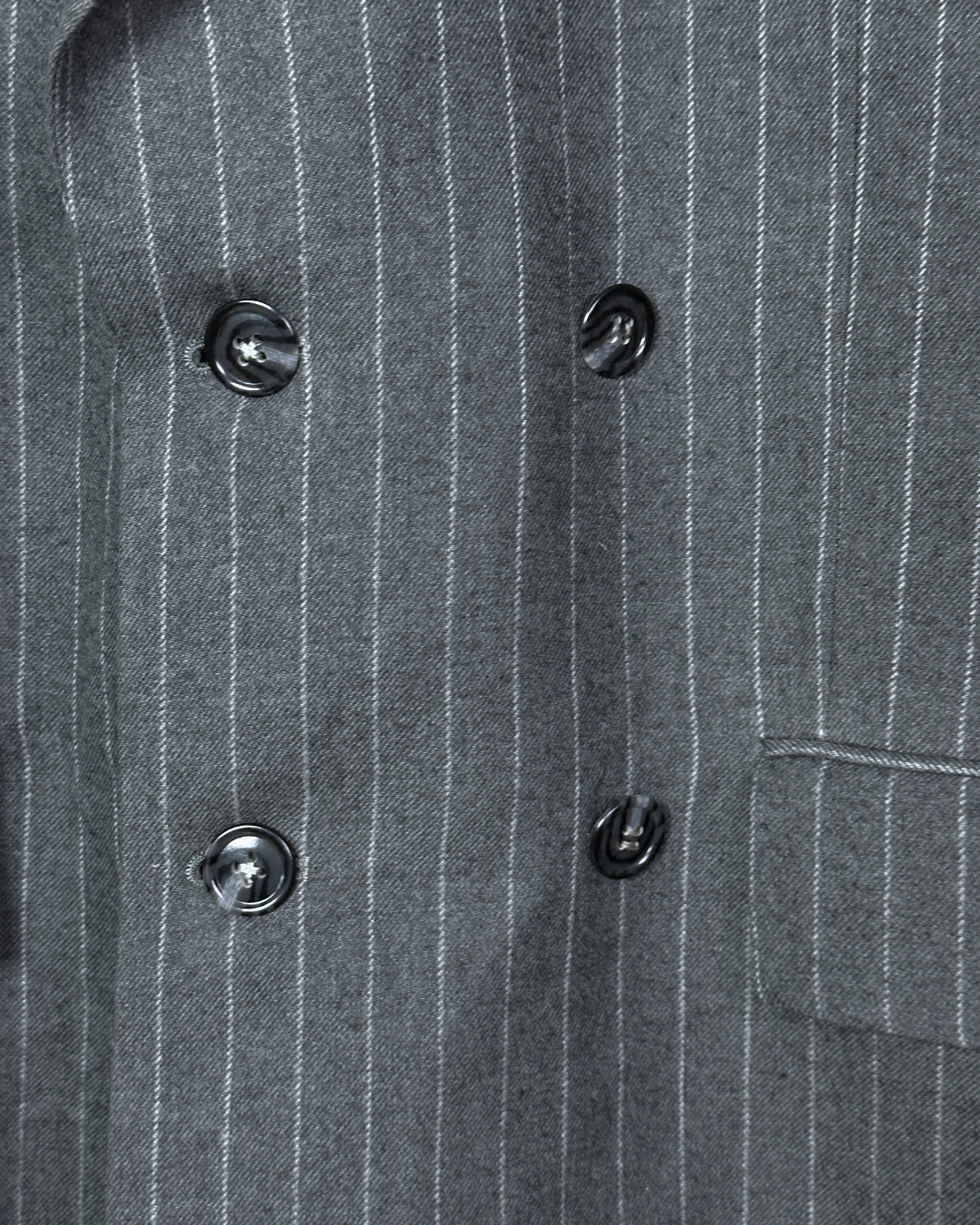 Vintage Double-breasted Wool-Blend Blazer 50